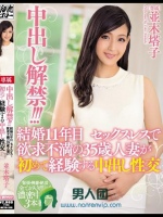 中出し解禁！！！結婚11年目 セックスレスで欲求不満の35歳人妻が初めて経験する中出し性交 並木塔子